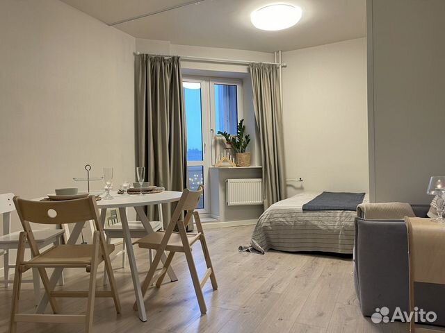 

Квартира-студия, 30 м², 2 кровати