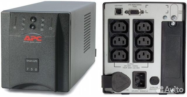 APC Smart UPS 750 VA, новые батареи