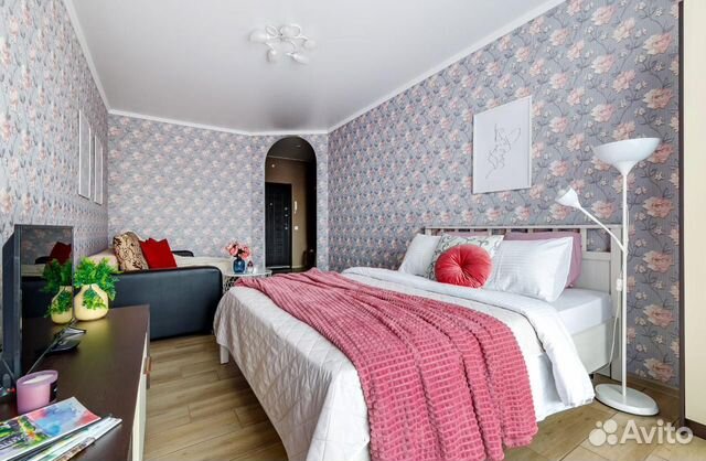 

1-к. квартира, 42 м², 2 кровати