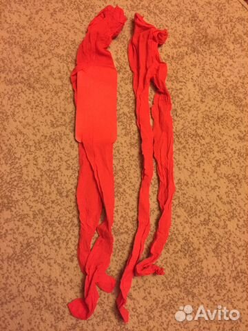 Продам 2 пары нов. колготки капрон, красные р. 132