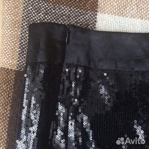Юбка черная с пайетками Юбка черная с пайетками