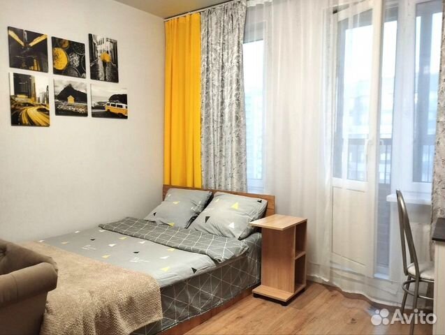 

Квартира-студия, 25 м², 1 кровать