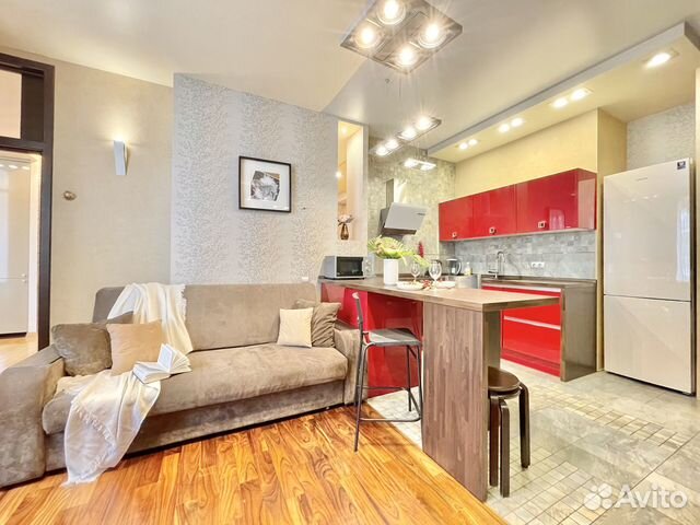 

1-к. квартира, 57 м², 2 кровати