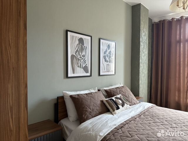 

1-к. квартира, 60 м², 2 кровати