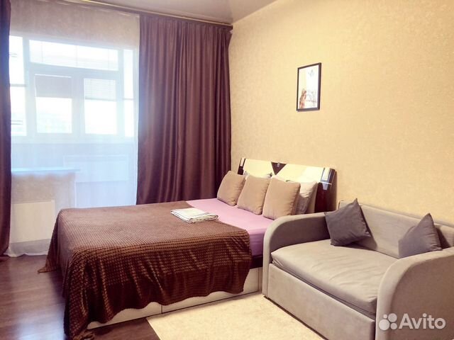 

Квартира-студия, 30 м², 2 кровати