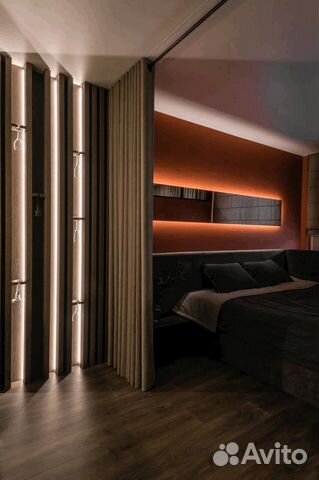 

Квартира-студия, 40 м², 2 кровати