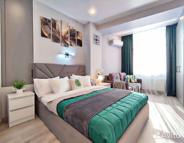 

1-к. квартира, 38,1 м², 2 кровати