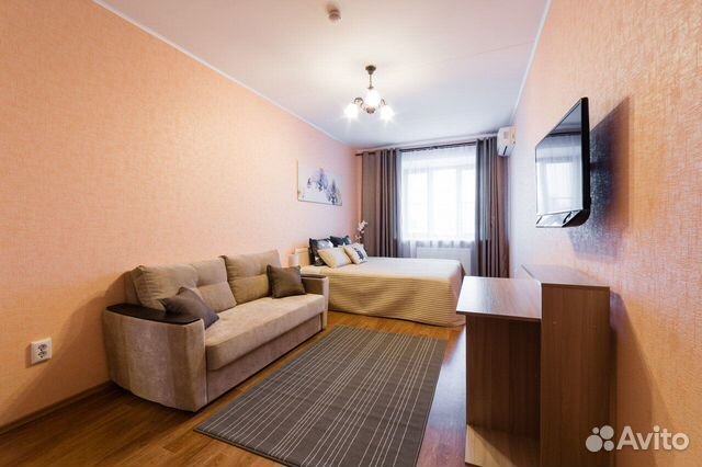 

1-к. квартира, 45 м², 2 кровати