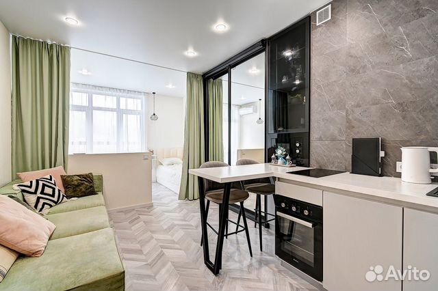 

Квартира-студия, 33 м², 3 кровати