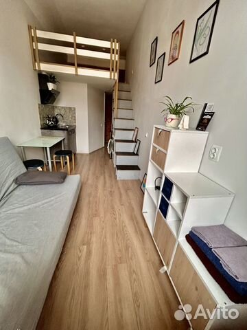 

Квартира-студия, 18 м², 2 кровати