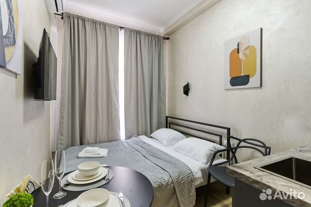 

Квартира-студия, 12 м², 1 кровать
