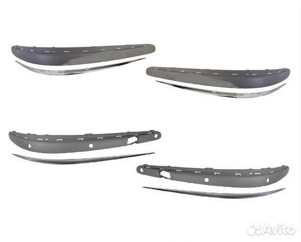 Молдинг бампера Mercedes E- Class W211 2002-2006