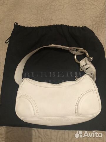 Сумка Белая в отл состоянии Burberry (оригинал)