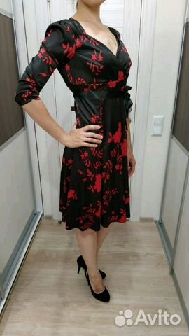 Шелковое вечернее платье р-р 44-46