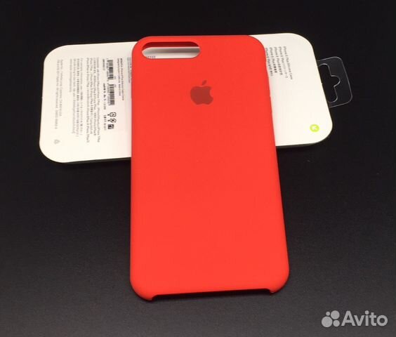 iPhone 8 Plus Silicon Case AAA Red Красный айфон 8