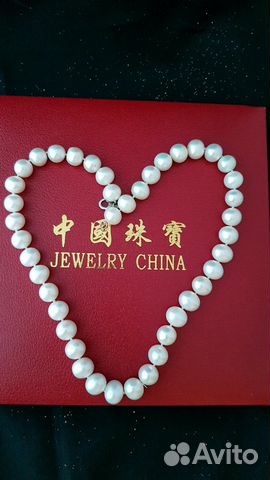 Жемчужное ожерелье из крупного жемчуга Жемчужное ожерелье из крупного жемчуга