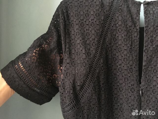 Платье Кружевное Чёрное zara Платье Кружевное Чёрное zara