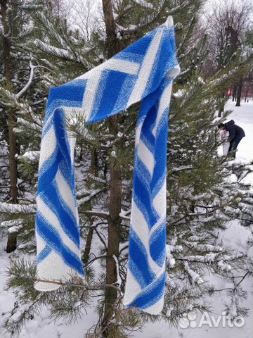 Зигзаг. Вязаный шарф. Ручная работа Зигзаг. Вязаный шарф. Ручная работа