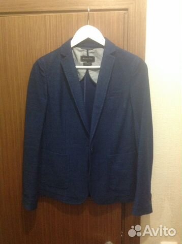 Пиджак Massimo Dutti синий новый