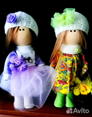 Куклы- пуговки ручной работы