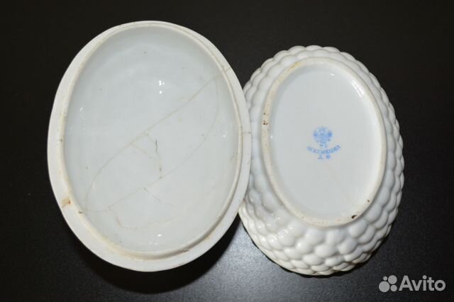 Кузнецовский фарфор, масленка 