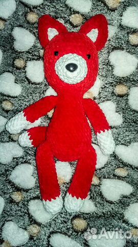 Вязаная игрушка Лисёнок Вязаная игрушка Лисёнок
