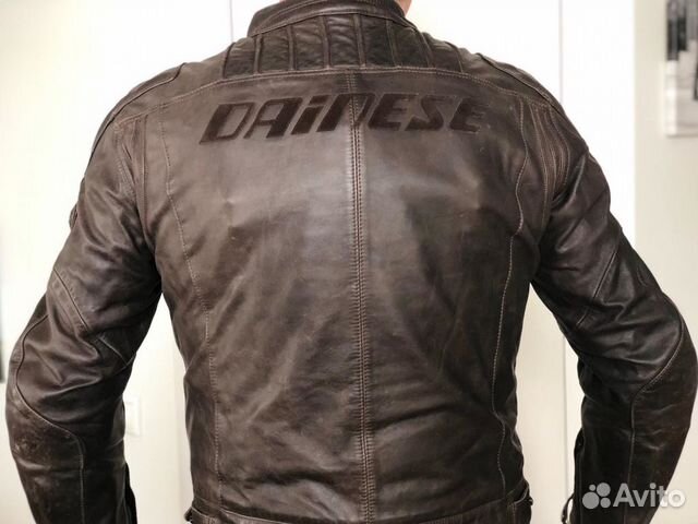 Мотокуртка Dainese R-Twin Pelle коричневая 52