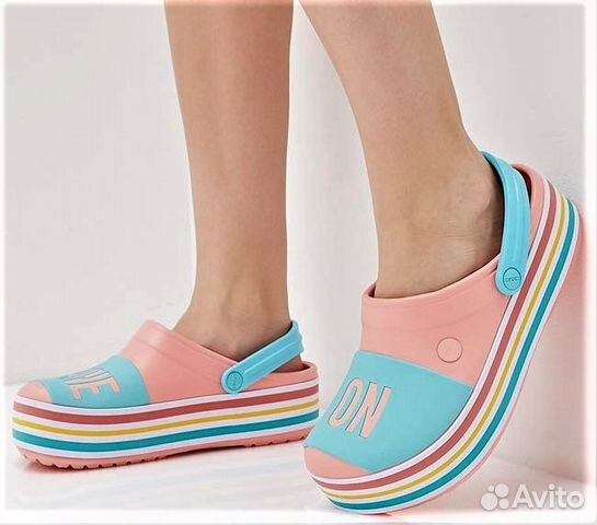 Сабо шлепанцы шлепки на платформе Crocs 35 - 42 р
