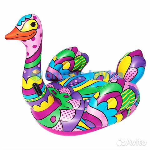 Надувной матрас плот Страус 190 х 166 см новый