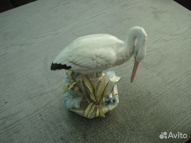 Фарфоровая статуэтка Цапля 1958 год