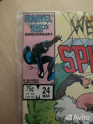 Оригинальный, Комикс Spider-man #24 1987год Оригинальный, Комикс Spider-man #24 1987год