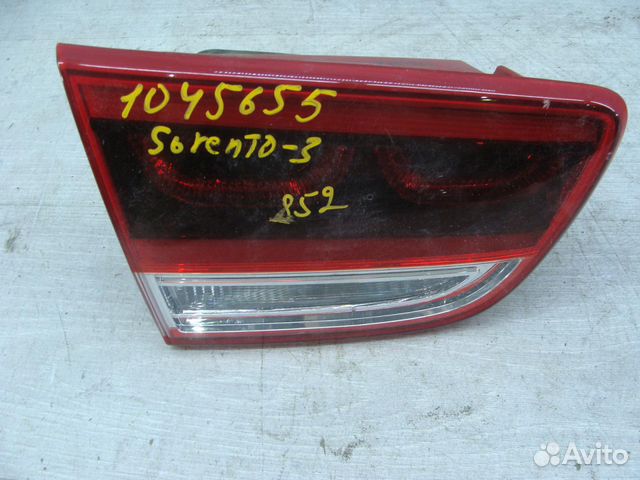 Фонарь задний левый внутренний Kia Sorento