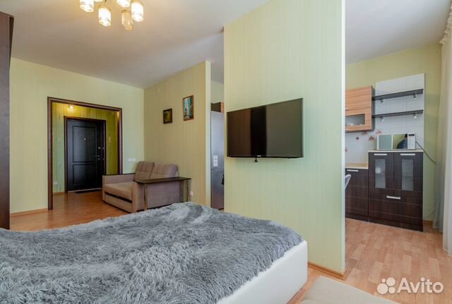 

1-к. квартира, 38 м², 2 кровати