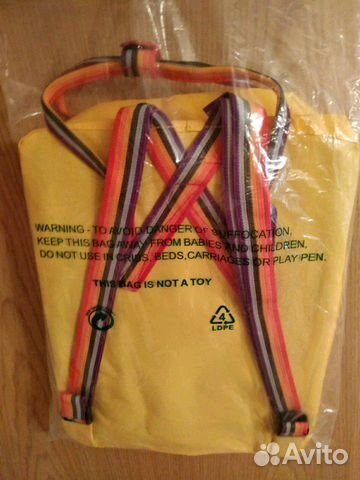 Новый рюкзак Fjallraven Kanken Rainbow Warm Yellow Новый рюкзак Fjallraven Kanken Rainbow Warm Yellow