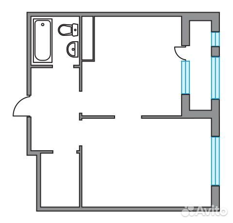 1-к квартира, 45.3 м², 17/26 эт.