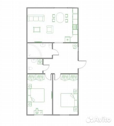 Дом 70 м² на участке 6.5 сот. Дом 70 м² на участке 6.5 сот.