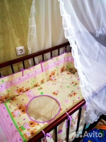 Комплект детского постельного белья+бортики Комплект детского постельного белья+бортики