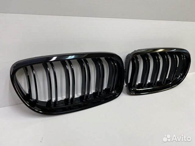 BMW 3 e90 e91 рестайл ноздри черные двойные глянец