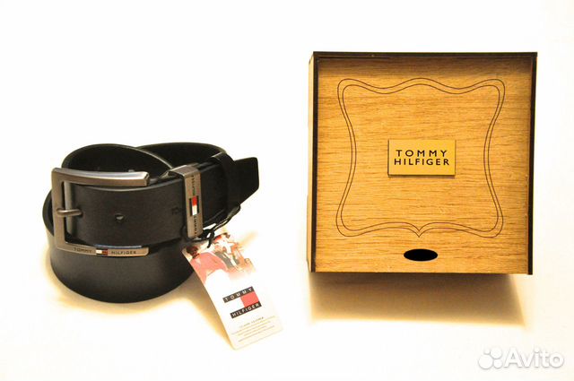 Мужской ремень / Tommy Hilfiger / новый (черный)