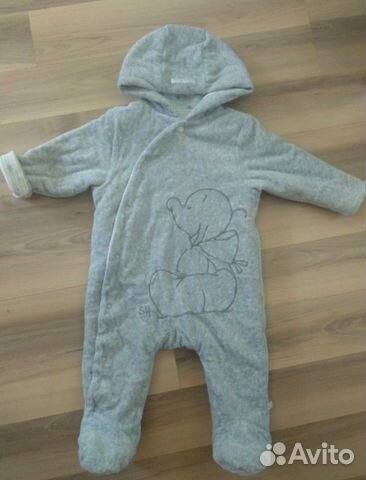 Комбинезон Mothercare хлопковый утеплённый (3-6/62 Комбинезон Mothercare хлопковый утеплённый (3-6/62
