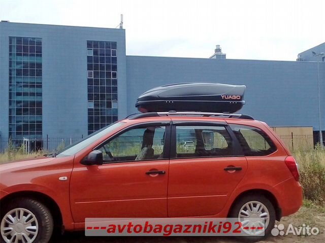 Автобокс Yuago Optima (390 л.) 1450х860х460 Черный Автобокс Yuago Optima (390 л.) 1450х860х460 Черный