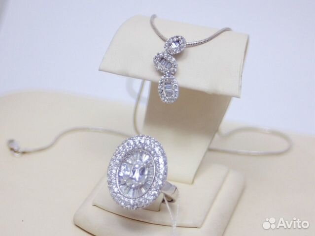 Серебряный кулон С цирконом 2,30 грамм