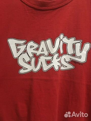 Винтажная оверсайз футболка Gravity Sucks Винтажная оверсайз футболка Gravity Sucks