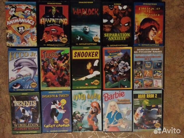 Картриджи для sega megadrive 2