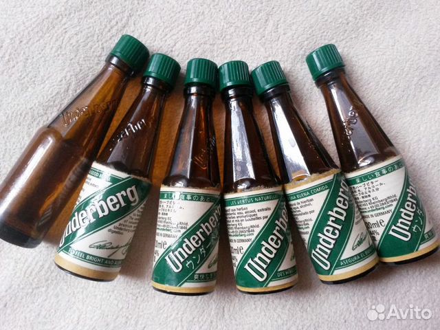 Бутылочки мини темного стекла