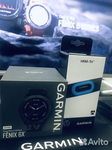 Garmin Fenix 6x sapphire DLC grey HRM TRI новые