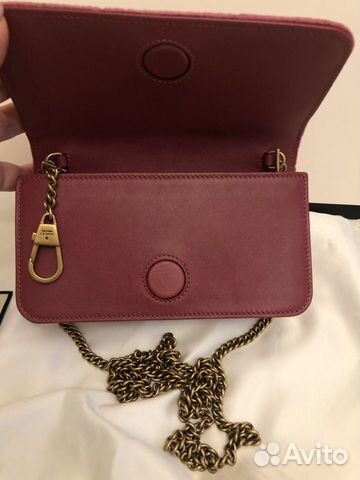 Клатч Gucci бархатный Marmont mini