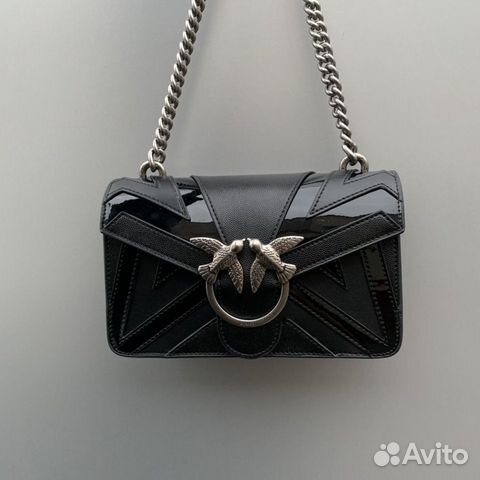 Сумка pinko love mini chevron