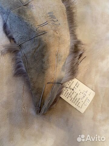 Воротник песец натуральный голубой