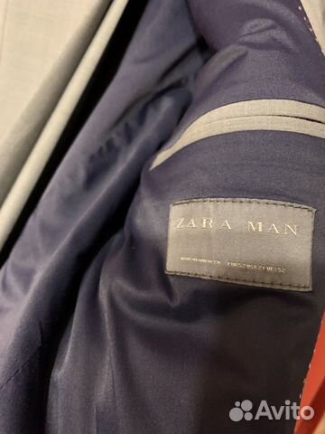Костюм zara: Пиджак + Брюки серого цвета